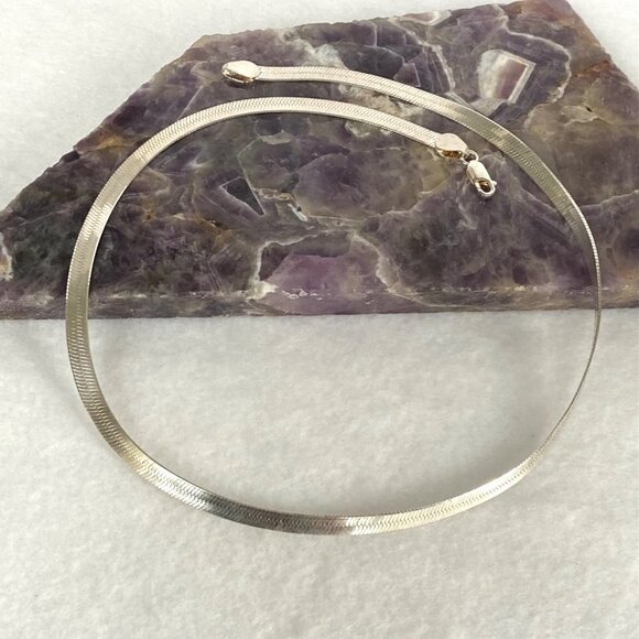 Sterling Silver 925 TJC 5MM Polished Flat Herringbone Chain Necklace 18" 14g - Picture 2 of 16